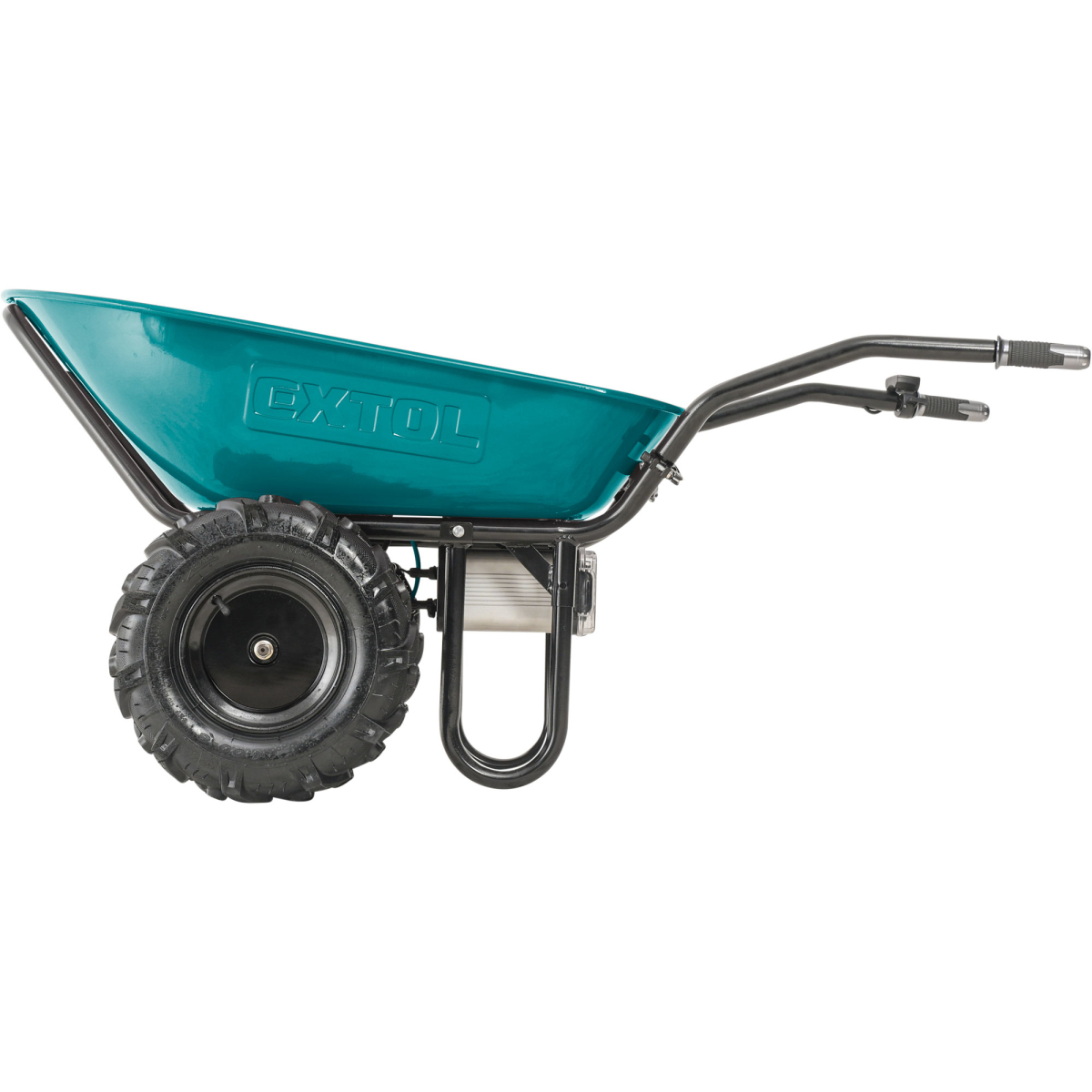 EXTOL INDUSTRIAL kétkerekű, akkumulátoros sebességváltóval, 260kg, 100l, 40V Li-ion, 6000mAh Előnézet 
