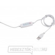 Asztali lámpa nagyítóval EXTOL LIGHT, USB táp, fehér, 2400lm, 3 fényszín, 5x nagyítás náhled