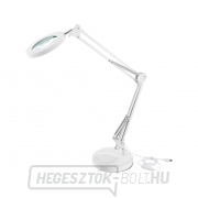Asztali lámpa nagyítóval EXTOL LIGHT, USB táp, fehér, 2400lm, 3 fényszín, 5x nagyítás gallery main image