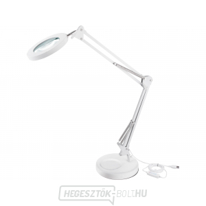 Asztali lámpa nagyítóval EXTOL LIGHT, USB táp, fehér, 2400lm, 3 fényszín, 5x nagyítás Asztali lámpa nagyítóval EXTOL LIGHT, USB táp, fehér, 2400lm, 3 fényszín, 5x nagyítás gallery main image