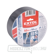 Ragasztószalag ALU EXTOL PREMIUM, alumínium, 50mm x 50m vastag. 0,03 mm, akril. ragasztóanyag Előnézet 