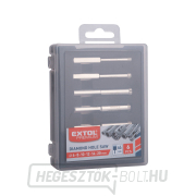Gyémánt koronák üveghez és kerámiához készlet 6 db EXTOL PREMIUM, Ø 6-8-10-12-14-20mm Előnézet 