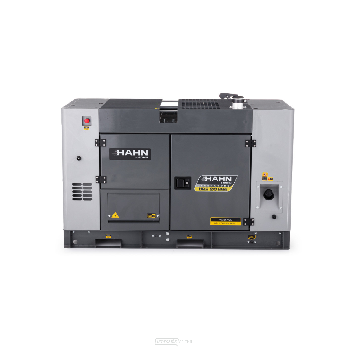 Hahn & Sohn HDE20SS3 dízelgenerátor rendkívül csendes működés 51 dB