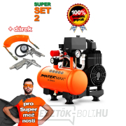 PANTERMAX®AirFlow® 3 CSENDES KÉSZLET2+Fúvópisztoly 10B-1, Gumiabroncsfelfúvó 1, Spiráltömlő PU 10 m, Ø 6,5/10 mm PANTERMAX®AirFlow® 3 CSENDES KÉSZLET2+Fúvópisztoly 10B-1, Gumiabroncsfelfúvó 1, Spiráltömlő PU 10 m, Ø 6,5/10 mm gallery main image