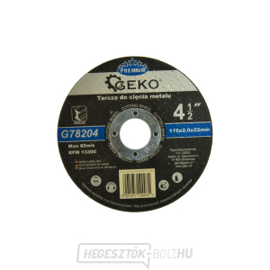 GEKO fémvágó tárcsa, 115x2mm  GEKO fémvágó tárcsa, 115x2mm  gallery main image