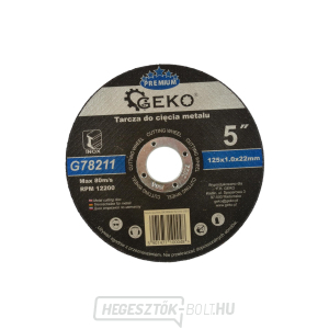 GEKO fémvágó tárcsa, 125x1,0 mm  GEKO fémvágó tárcsa, 125x1,0 mm  gallery main image