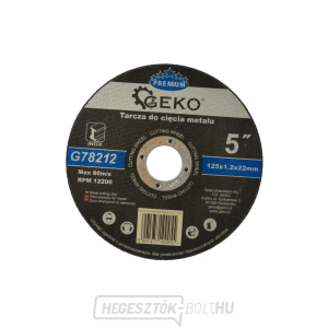 Fémvágó tárcsa, 125x1,2mm GEKO Fémvágó tárcsa, 125x1,2mm GEKO gallery main image