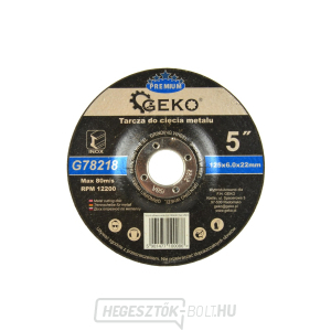 GEKO csiszolókorong fémhez, 125x6mm GEKO csiszolókorong fémhez, 125x6mm gallery main image