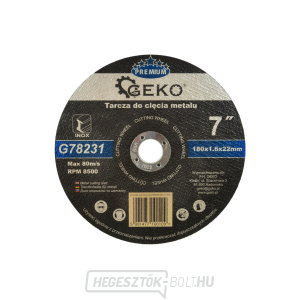 GEKO fémvágó tárcsa, 180x1,6 mm  GEKO fémvágó tárcsa, 180x1,6 mm  gallery main image