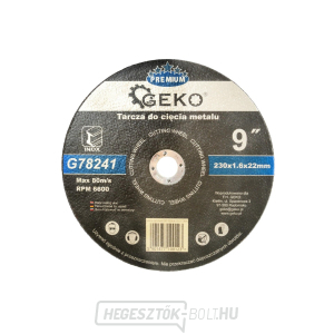 GEKO fémvágó tárcsa, 230x1,6 mm GEKO fémvágó tárcsa, 230x1,6 mm gallery main image
