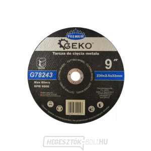 GEKO fémvágó tárcsa, 230x2,5mm  GEKO fémvágó tárcsa, 230x2,5mm  gallery main image