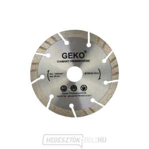 GEKO turbószegmenses gyémánt vágótárcsa, 125x10x22mm  GEKO turbószegmenses gyémánt vágótárcsa, 125x10x22mm  gallery main image