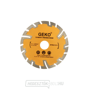 GEKO szegmens gyémánt vágótárcsa, 125x8x22,2mm 