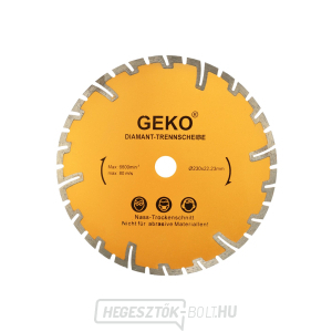 GEKO szegmens gyémánt vágótárcsa, 230x8x22,2mm GEKO szegmens gyémánt vágótárcsa, 230x8x22,2mm gallery main image
