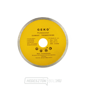 GEKO teljeskörű gyémánt vágótárcsa, 125x8x22,2mm  GEKO teljeskörű gyémánt vágótárcsa, 125x8x22,2mm  gallery main image