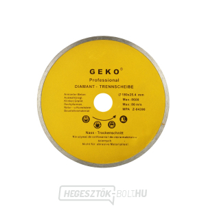 GEKO teljes kör alakú gyémánt vágótárcsa, 180x8x25,4mm  GEKO teljes kör alakú gyémánt vágótárcsa, 180x8x25,4mm  gallery main image