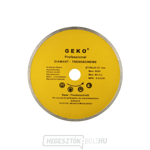 GEKO teljeskörű gyémánt vágótárcsa, 180x8x22mm  GEKO teljeskörű gyémánt vágótárcsa, 180x8x22mm  gallery main image