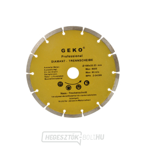 GEKO szegmens gyémánt vágótárcsa, 180x8x22mm  GEKO szegmens gyémánt vágótárcsa, 180x8x22mm  gallery main image
