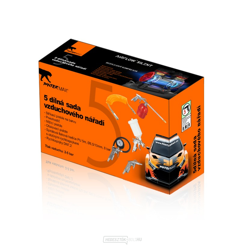 PANTERMAX®AirFlow® 5 részes tartozékkészlet (5m)