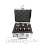 7 db-os EXTOL PREMIUM gyémántfúró készlet, O 6-8-10-12-14-20-35mm, menet M14 Előnézet 