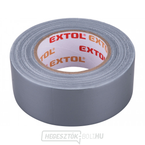 Ragasztó textil/univerzális EXTOL szalag, 50mm x 50m vastagság 0,18mm, szürke Ragasztó textil/univerzális EXTOL szalag, 50mm x 50m vastagság 0,18mm, szürke gallery main image