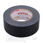 Ragasztó textil/univerzális EXTOL szalag, 50mm x 50m vastagság 0,18mm, fekete Ragasztó textil/univerzális EXTOL szalag, 50mm x 50m vastagság 0,18mm, fekete gallery main image