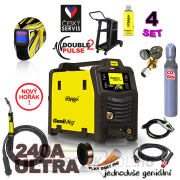 KOWAX GeniMig®240DP LCD + Zseblámpa + Sisak + Szelep + Váz + Teljes CO2 palack + Spray + 5 kg-os huzal + Kábelek Előnézet 