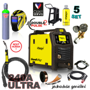 KOWAX GeniMig®240DP LCD + Zseblámpa + Sisak + Szelep + Váz + Teljes CO2 palack + Spray + 5 kg-os drót + Kábelek  Előnézet 