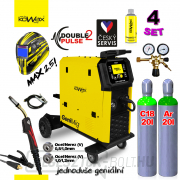 KOWAX GeniMig®350DP LCD5 SET 4 + Co2 palack + argonpalack + szelep + spray + zseblámpa + kábelek Előnézet 
