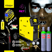 KOWAX GeniMig®350DP LCD5 SET 4 + Co2 palack + argonpalack + szelep + spray + zseblámpa + kábelek gallery main image