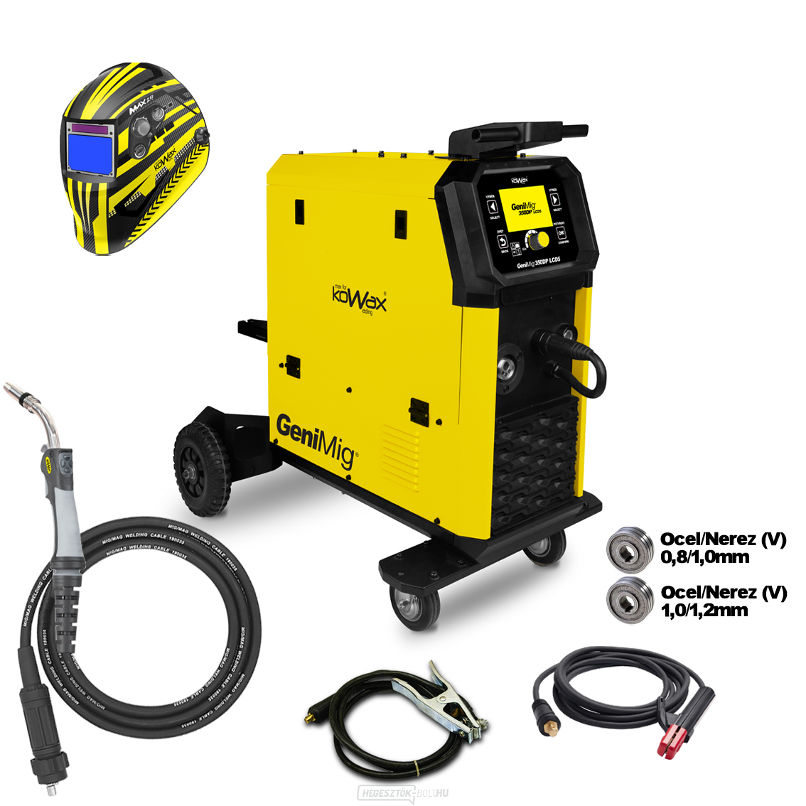 KOWAX GeniMig®350DP LCD5 + égő + kábelek