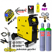KOWAX GeniMig®350DP LCD5 SET 4Q + argonpalack + Co2 palack + szelep + spray + zseblámpa + kábelek Előnézet 