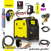 KOWAX GeniMig®240DP LCD + Zseblámpa + Sisak + Szelep + Váz + Teljes CO2 palack + Spray + 5 kg-os drót + Kábelek Előnézet 