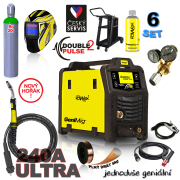 KOWAX GeniMig®240DP LCD + Pisztoly + Sisak + Szelep + Váz + Teljes argonpalack + Sprayszóró + 5 kg-os huzal + Kábelek Előnézet 