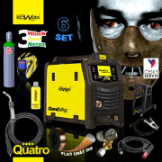 KOWAX GeniMig®240DP LCD KÉSZLET + Pisztoly + Sisak + Szelep + Váz + Teljes argonpalack + Sprayszóró + 5 kg-os drót + Kábelek Előnézet 