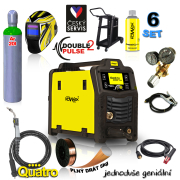 KOWAX GeniMig®240DP LCD KÉSZLET + Pisztoly + Sisak + Szelep + Váz + Teljes argonpalack + Sprayszóró + 5 kg-os drót + Kábelek Előnézet 