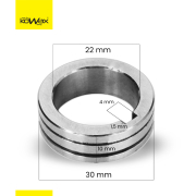 KOWAX GeniMig® 350/355DP 1,0/1,2 mm-es barázdált görgő csőhöz Előnézet 