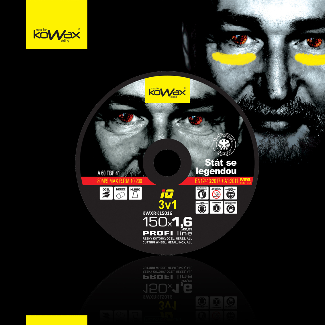 Vágótárcsa KOWAX IQ 3 in 1 150x1.6