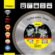 KOWAX® IQ+ 5 az 1-ben 125x2,2x22,2x5 mm GYÉMÁNT ALL-ROUND vágótárcsa Előnézet 