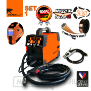 PANTERMAX MIG210FALCO 2 inverteres hegesztő MIG/MMA burkolat + kábelek 2m + zseblámpa + huzal 1kg PANTERMAX MIG210FALCO 2 inverteres hegesztő MIG/MMA burkolat + kábelek 2m + zseblámpa + huzal 1kg náhled