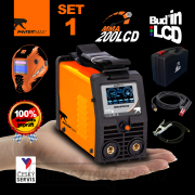 PANTERMAX MMA200LCD MMA/TIG inverteres hegesztő + kábelek 2m + burkolat + műanyag tok náhled