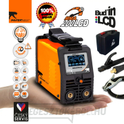 PANTERMAX MMA200LCD MMA/TIG inverteres hegesztő + 2 m kábelek + burkolat + műanyag tok + 2,5 kg elektródák Előnézet 