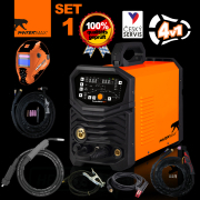 PANTERMAX PanterWeld®4v1 200 MULTIFUNKCIÓS MIG/TIG/MMA/PLAZMA inverteres hegesztő + tető + lámpák + kábelek + elektróda + piros. Szelep náhled