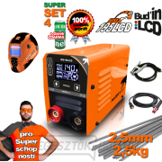 PANTERMAX MMA195LCD MMA/TIG inverteres hegesztő + 1,5 m kábelek + burkolat + kefe + 2,5 kg elektródák PANTERMAX MMA195LCD MMA/TIG inverteres hegesztő + 1,5 m kábelek + burkolat + kefe + 2,5 kg elektródák gallery main image