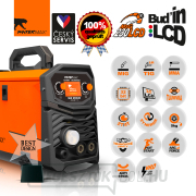 PANTERMAX MIG230LCD inverter MIG/TIG/MMA hegesztő + Búra + Piros. Szelep + Co2 palack + zseblámpa + kábelek + kefe Előnézet 