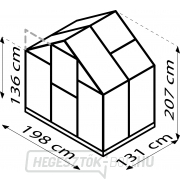 Üvegház VITAVIA TRITON 2500 DB 6 mm fekete LG3647 náhled