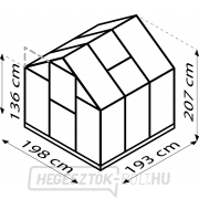 Üvegház VITAVIA TRITON 3800 DB 4 mm ezüst LG3646 náhled