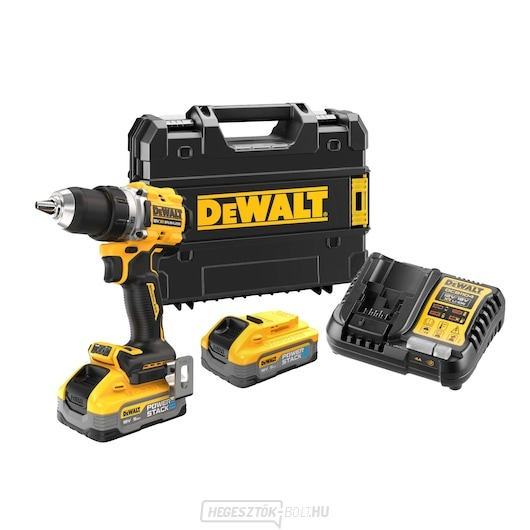 Akkus fúrócsavarozó 18V 2x5,0Ah DEWALT POWERSTACK DCD800H2T