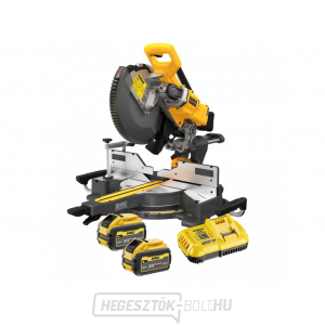 Akkus gérvágó fűrész DEWALT 54V FLEX VOLT 2X 9AH + Akkumulátor és töltő Akkus gérvágó fűrész DEWALT 54V FLEX VOLT 2X 9AH + Akkumulátor és töltő gallery main image