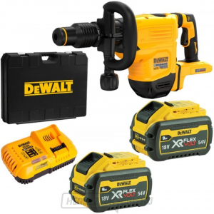 Akkus fémfűrész DeWALT DCH832X2 SDS-Max, XR FlexVolt 54V, 10.5J, Tstak